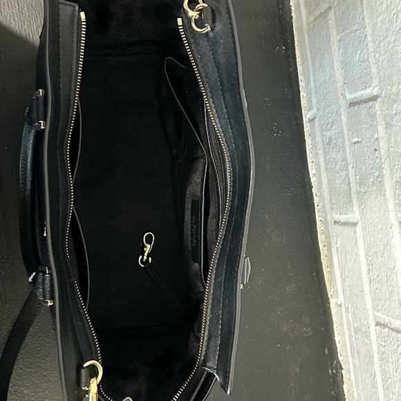 Michael Kors Medium Black Leather Satchel Tote - Picture 5 of 5